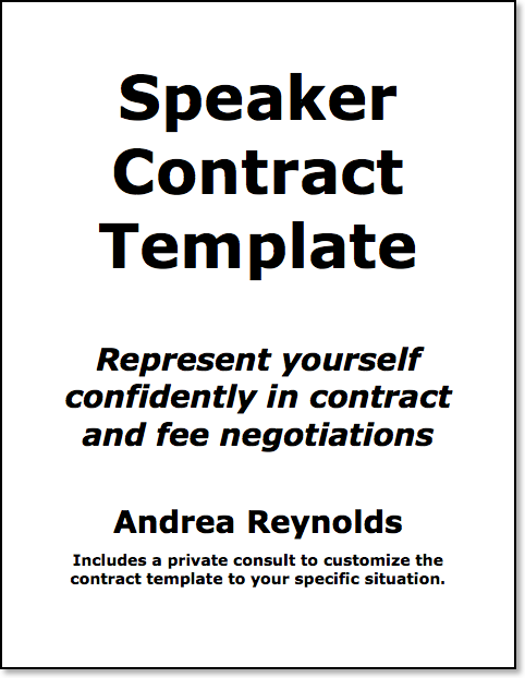 Speaker Contract Template